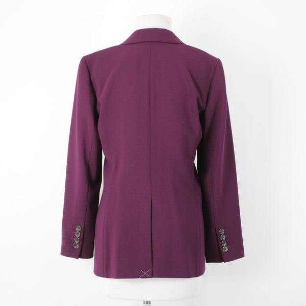 Talbots NEW $129 Sz 10P Purple Perfect Pocket Poly Blnd Poly Lined Blazer Jacket