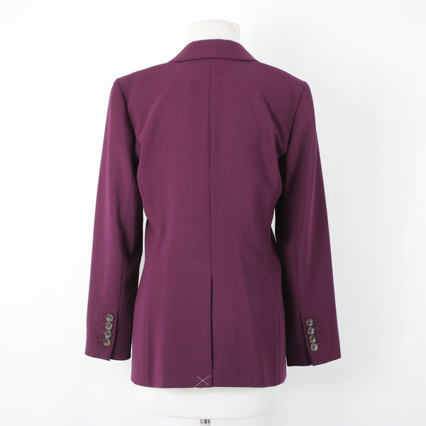 Talbots NEW $129 Sz 10P Purple Perfect Pocket Poly Blnd Poly Lined Blazer Jacket