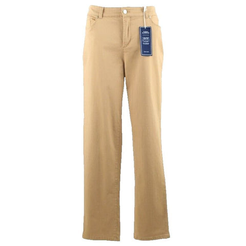 Charter Club NEW $60 Modern Slim Sz 10 x 30 Tan Cotton Blend Pant