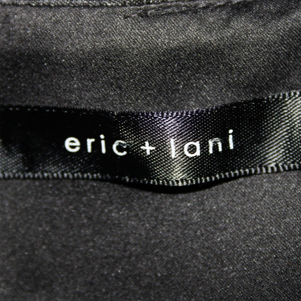Eric + Lani NEW $59 Sz S Black Blue Polka Dot Lined Sleeveless V Neck Poly Dress