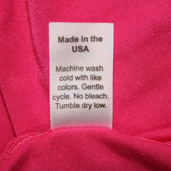 Michael Stars Top Sz OS Pink Hi Lo Draped Waist Rayon Spandex Top