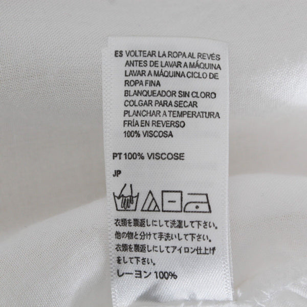 Society Amuse Sz S White Black Lined Lace Gold Trim Beaded Woven Viscose Dress