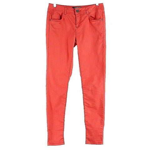 Limited 8 x 29 Reddish Orange Cotton Polyester Spandex Skinny Jeans