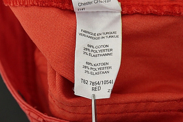 Limited 8 x 29 Reddish Orange Cotton Polyester Spandex Skinny Jeans