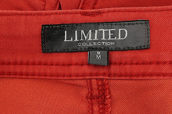 Limited 8 x 29 Reddish Orange Cotton Polyester Spandex Skinny Jeans