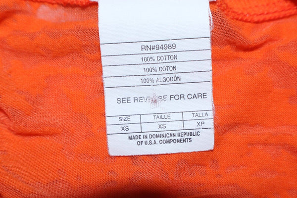 Campus Lifestyle Sz XS Orange Giants 2014 World Series Cotton Burnout Top