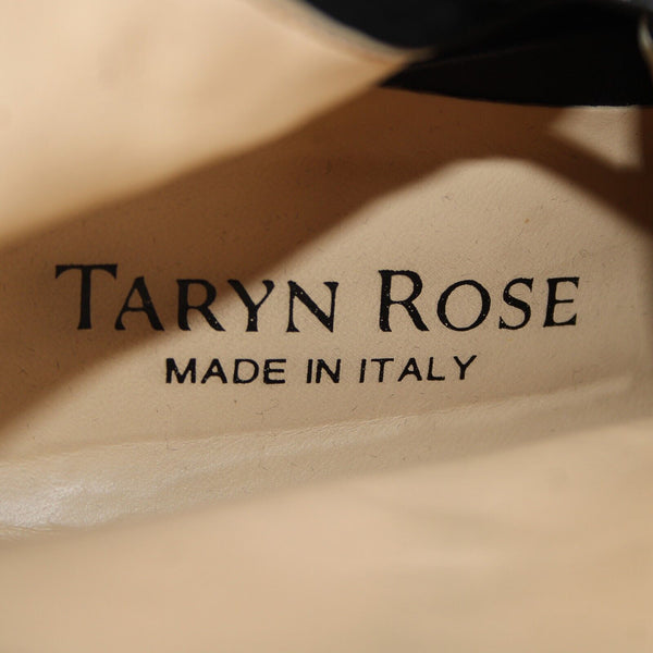 Taryn Rose Legend Nappa Sz 39.5 M Black Zip Up Leather 2" Heel Tassel Boots