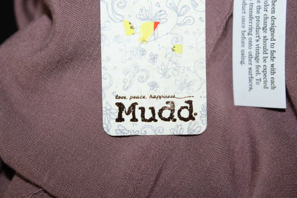 Mudd NEW $36 Sz XS Muted Plum Purple Pink Button Front Pockets 100% Rayon Shirt
