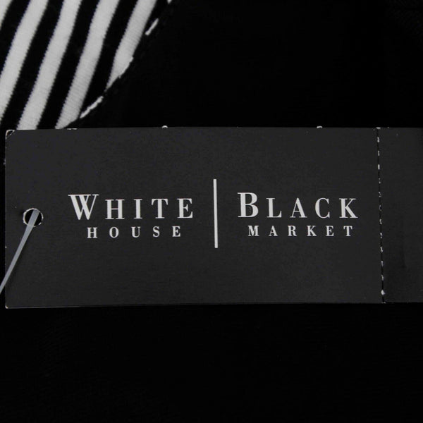 White House Black NEW $60 Sz 12 Black White Bodycon Rayon Blend Dress