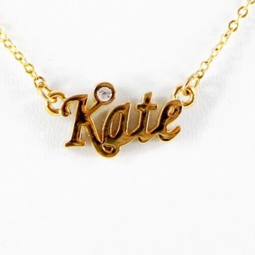 KATE NEW Goldtone Rhinestone Accent 14.5" w 4.5" Multi Ring Ext Necklace