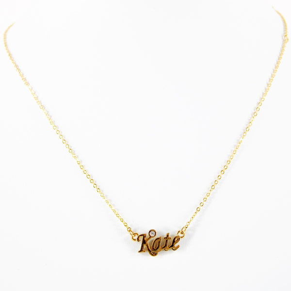 KATE NEW Goldtone Rhinestone Accent 14.5" w 4.5" Multi Ring Ext Necklace