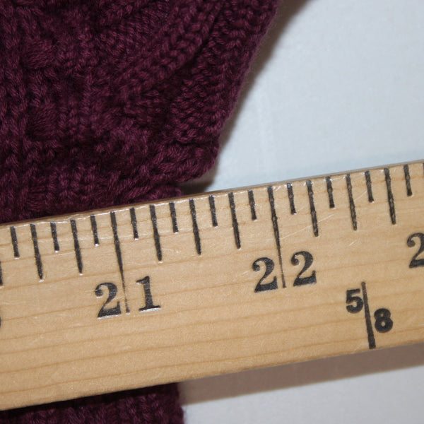 French Connection Sweater NEW $128 Sz XS Burgundy Red Turtleneck 100% Cotton