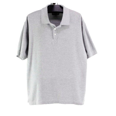Ultra Club Gray Cotton Blend Short Sleeve Polo Supreme Shirt