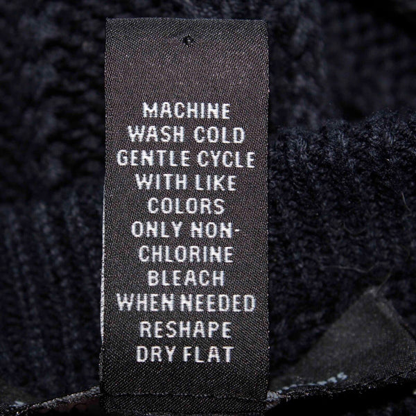 INC Sz S Black Open Knit Scoop Neck Short Sleeve 100% Cotton Bodycon Dress