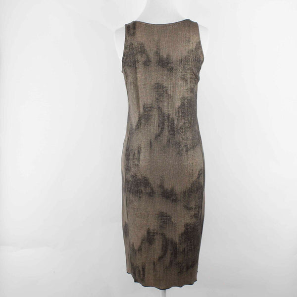Worth NEW $648 Sz 6 Gold Black Doubleface Laminated Cotton Poly Blazer Dress
