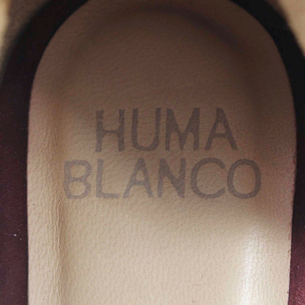 Huma Blanco Sz 38 Burgundy Ankle Fringe Pointed Toe 4in High Heel Shoe