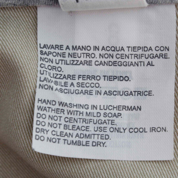 Gunex Sz 12 X 29 Tan Beige Cropped Pocketed Slight Flare Cotton Spandex Pant
