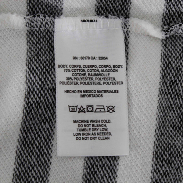t.la Sz XS Ivory Multi Stripe Pullover Mock Neck Cotton Blend Knit Top