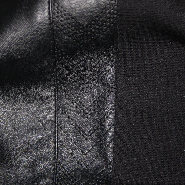 Blue Illusion Pant NEW $130 Sz M x 32 Black Faux Leather Viscose Nylon Pant