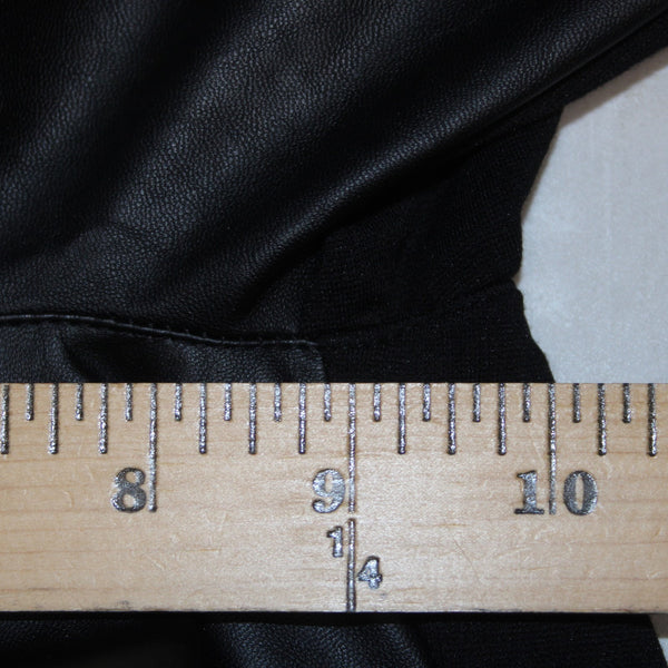 Blue Illusion Pant NEW $130 Sz M x 32 Black Faux Leather Viscose Nylon Pant