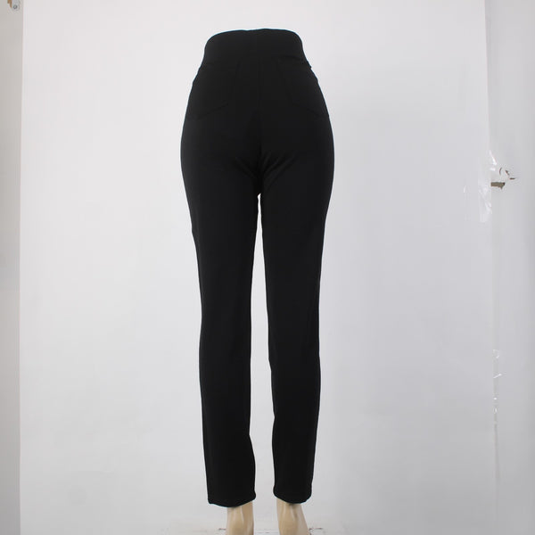 Blue Illusion Pant NEW $130 Sz M x 32 Black Faux Leather Viscose Nylon Pant