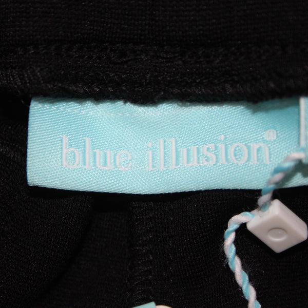 Blue Illusion Pant NEW $130 Sz M x 32 Black Faux Leather Viscose Nylon Pant