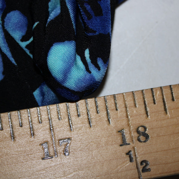 Tommy Hilfiger NEW $99 Sz 4 Blue Black Unlined Floral Polyester Spandex Dress