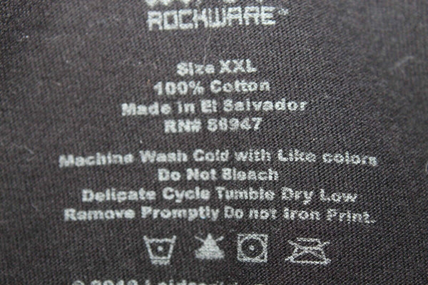Rockware Sz XXL Black White ACDC Highway To Hell 100% Cotton Tee Shirt