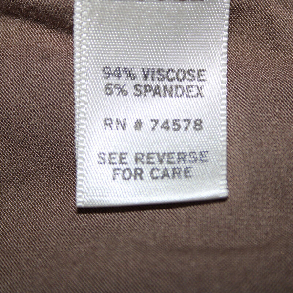 Cache NEW $79 Honey Brown Rhinestones V Neck Cold Shoulder Viscose Spandex Top