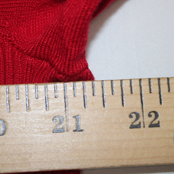 JM Collection Top NEW $50 Crewneck Sw Sz XL New Red Amore Rayon Nylon Top
