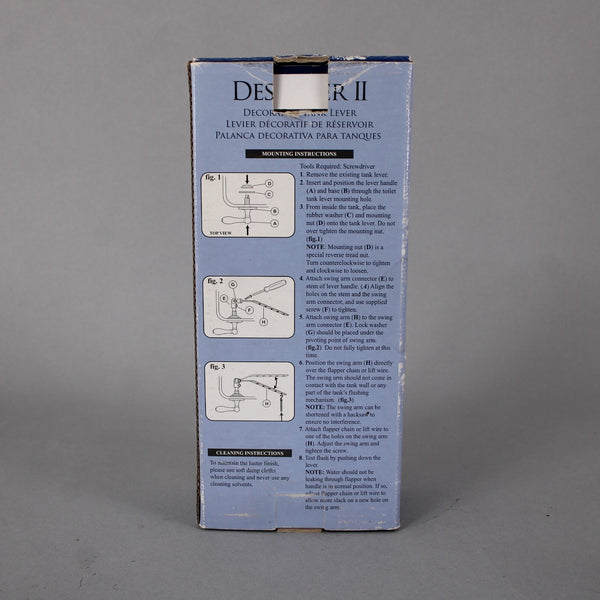 Designer II Tank Lever NEW Chrome Decortive Tank Lever