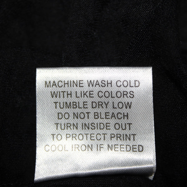 Seven 7 Luxe NEW Sz 14/16 Black Silver Gold Painted Chain Cotton Polyester Top