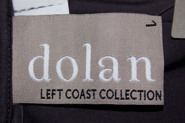 Dolan NEW $78 Sz L Gray Cupro Blend Raw Edge Neckline Jersey Swing Top