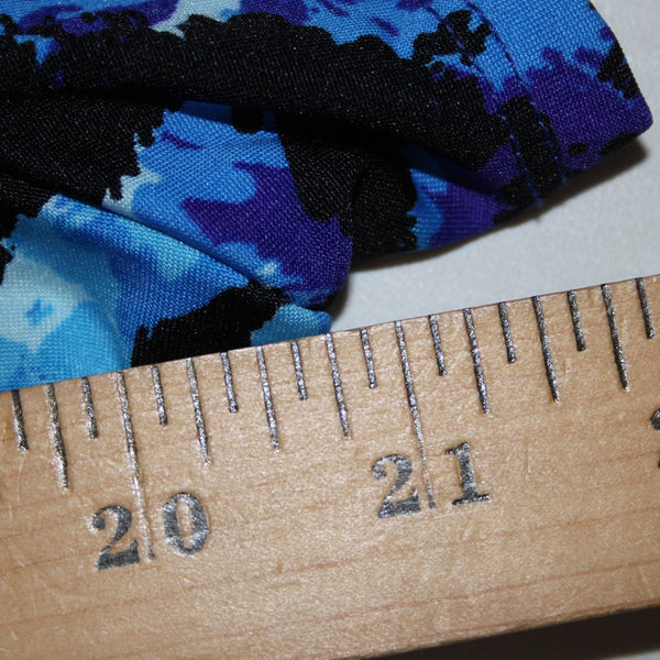 Avenue Dress NEW $70 Sz 22 Blue Black Purple Twisted Front Poly Spandex Dress