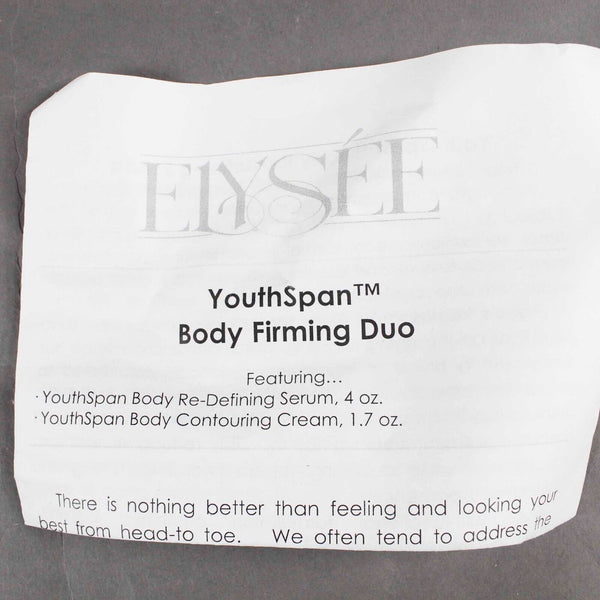 ELYSEE NEW YouthSpan Body Firming Duo Serum 4floz Cream 1.7oz Set