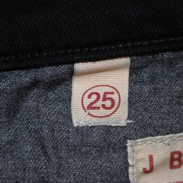 J Brand Sz 25 x 34 Black Denim Pockets Cigarette Leg Cotton Spandex Jeans