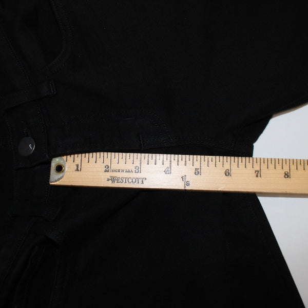 J Brand Sz 25 x 34 Black Denim Pockets Cigarette Leg Cotton Spandex Jeans