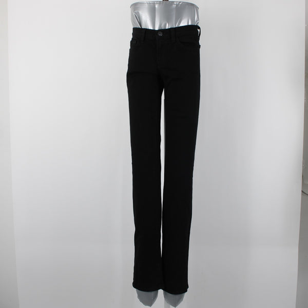 J Brand Sz 25 x 34 Black Denim Pockets Cigarette Leg Cotton Spandex Jeans