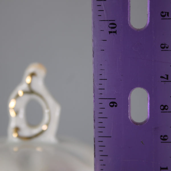 Chocolate Tea Pot Multi Color Floral Painted One Handle 9" Chocolate Tea Pot