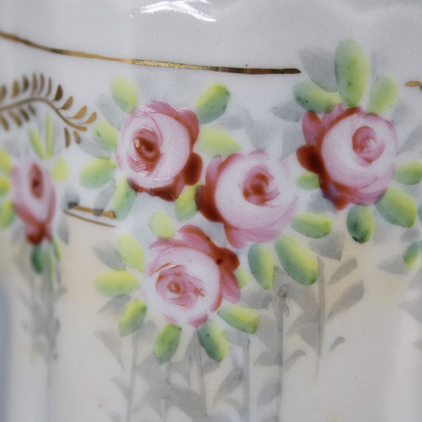 Chocolate Tea Pot Multi Color Floral Painted One Handle 9" Chocolate Tea Pot