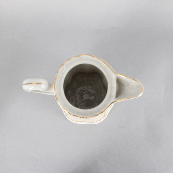 Chocolate Tea Pot Multi Color Floral Painted One Handle 9" Chocolate Tea Pot