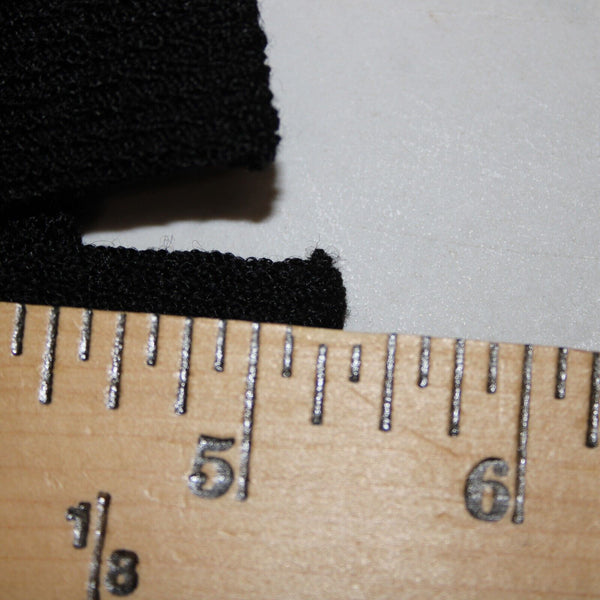 Toula Sz 4 Black Elastic Waist Knee Length Santana Knit Wool Rayon Pencil Skirt