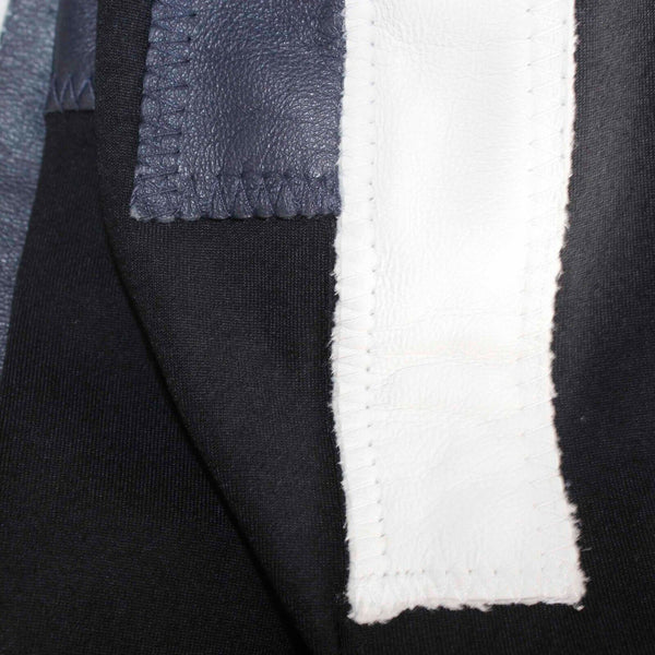 David Lerner NEW $169 James Sz S X 29 Black Stripe Nylon Spandex Legging Pant