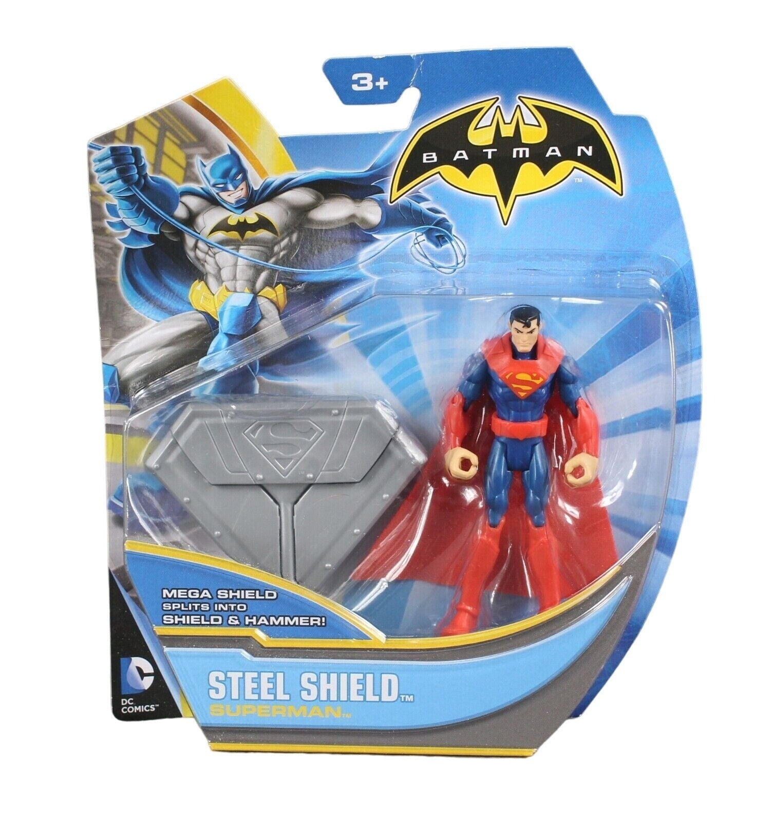 Mattel Batman DC Comics Steel Shield Superman Collectible Action Figure