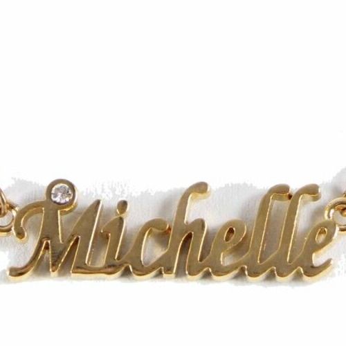 MICHELLE NEW Goldtone Rhinestone Accent 14.5" w 4.5" Multi Ring Ext Necklace