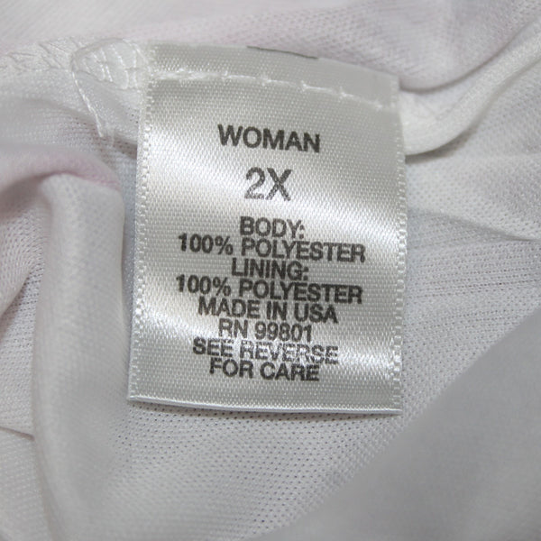 Dress Barn Top NEW $34 Sz 2x Pink Multi Color Floral Asymmetrical 100% Poly Top