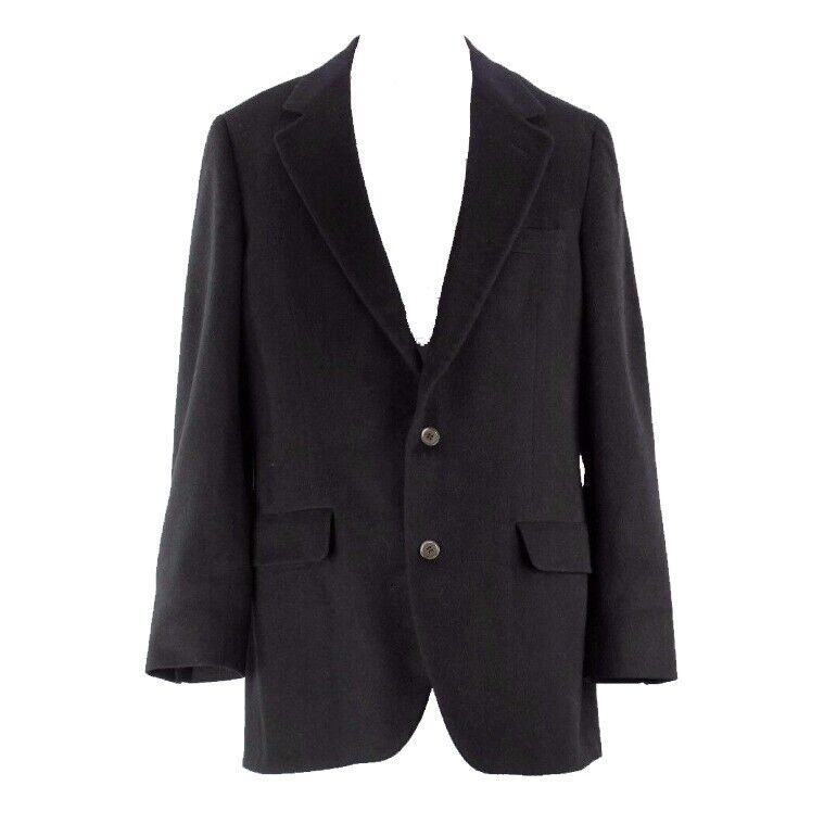 Club Room Black Pure Cashmere Two Button Men's Blazer Jacket