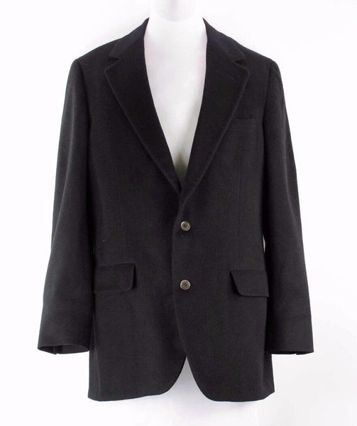 Club Room Black Pure Cashmere Two Button Men's Blazer Jacket