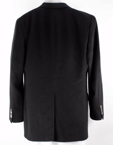 Club Room Black Pure Cashmere Two Button Men's Blazer Jacket