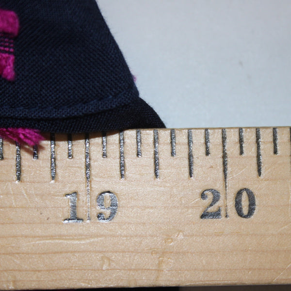 Loft Top NEW $57 Sz S Navy Blue Magenta Square Neck Hi Lo 100% Rayon Top